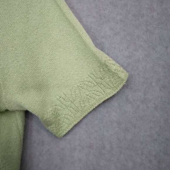 Vintage Embroidered Cardigan Sweater Green | Size XL - Picture 4 of 7